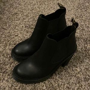 Doc martens black ankle boots